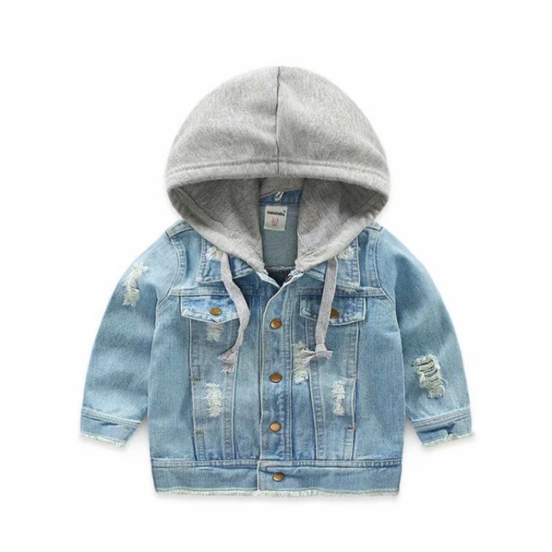 hooded denim jacket kids