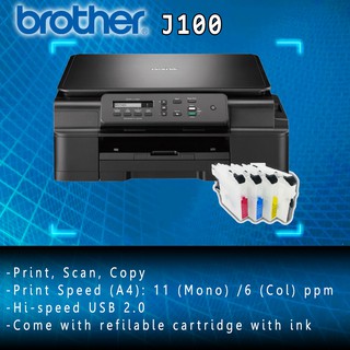 Brother Dcp J100 Ink Benefit 3 In 1 Print Scan Copy Printer Shopee Malaysia