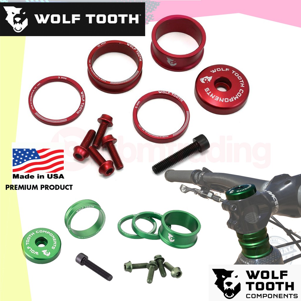 15 mm 5,10 or WOLF TOOTH COMPONENTS blingkit: headset spacer kit 3
