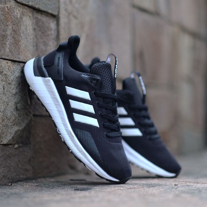 adidas questar ride black white original