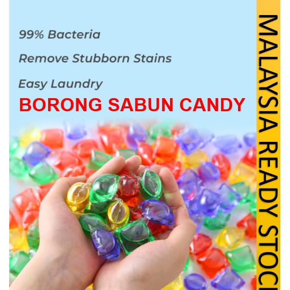 Ready Stock Sabun Candy Viral Sabun Pencuci Baju Mesin Basuh Laundry Beads Detergent Sabun Candy