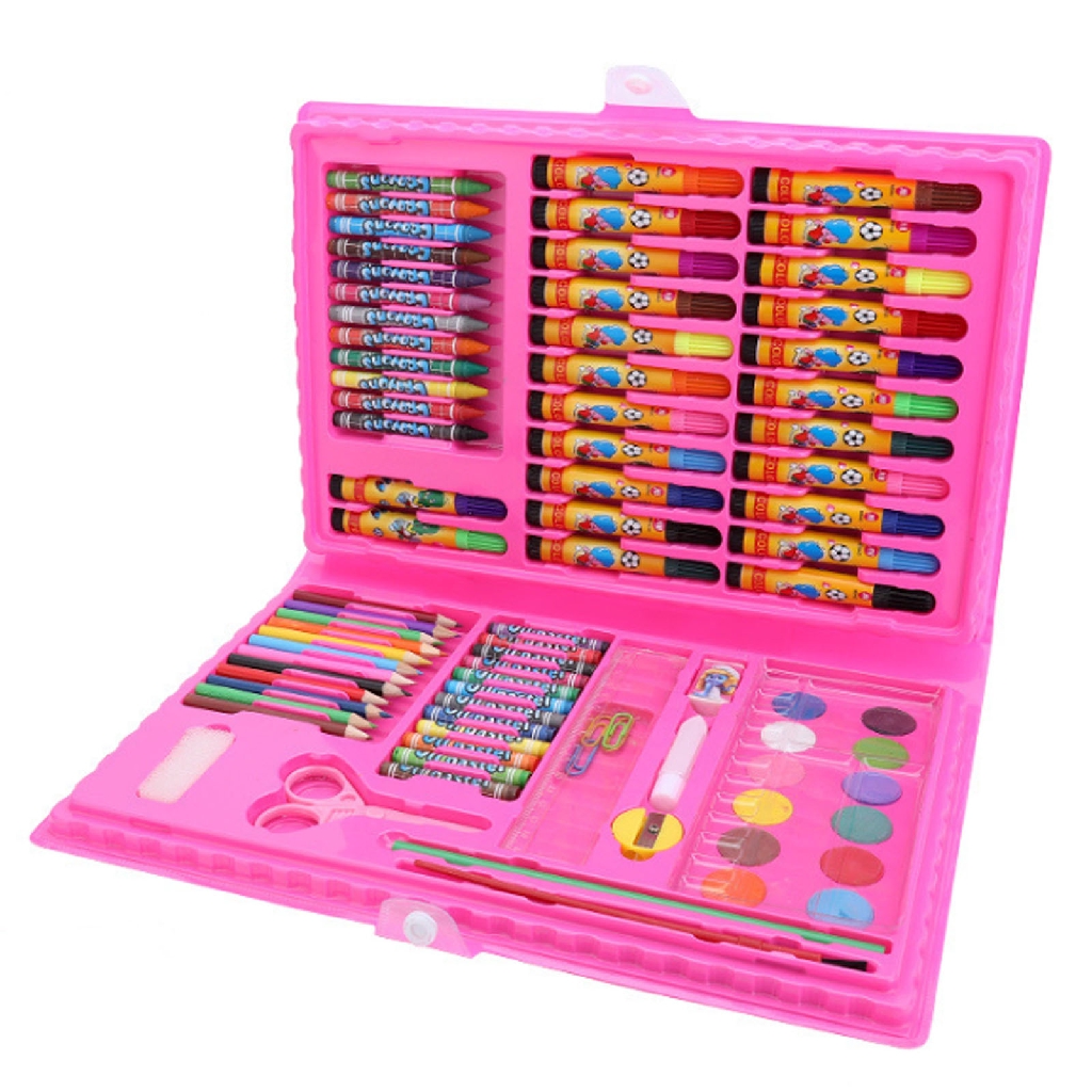 Download Children 86 PCS Coloring Pen Crayon Color Pencil with ...