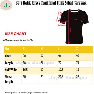 Baju Batik Jerset Traditional Etnik Sabah Sarawak Size S Baju Batik Jerset Traditional Etnik Sabah Sarawak Size S
