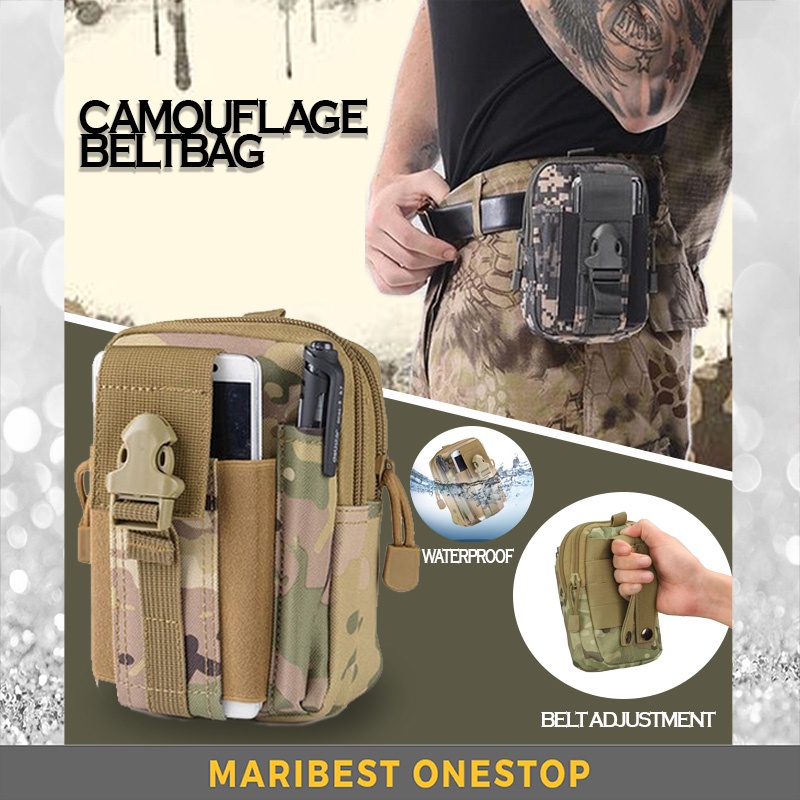 Outdoor Mini Tactical Waist Bag Hanging Pack Universal Waist Belt Bags/ Camouflage belt bag/ waist bag/ waterproof bag