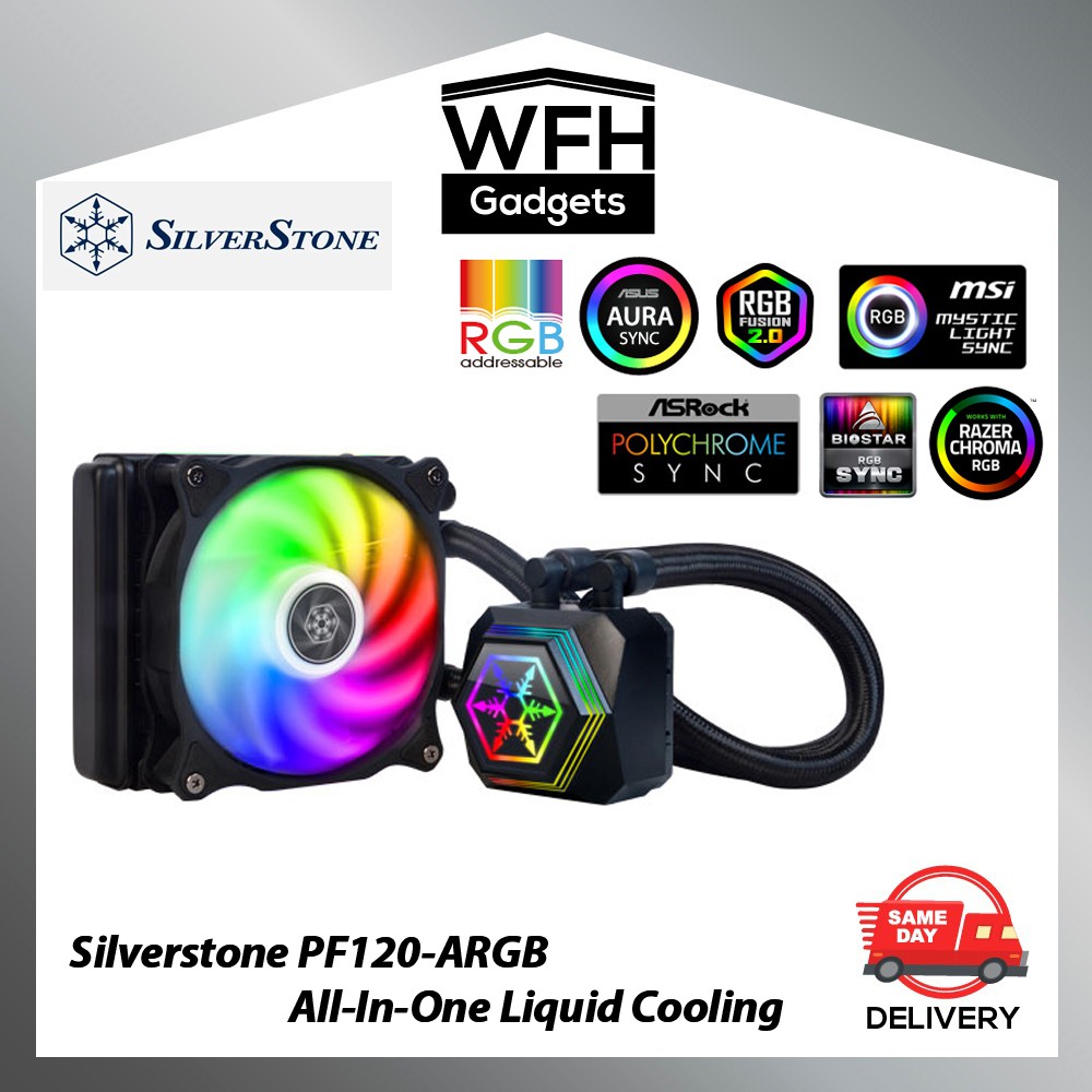 通販 激安◇ SilverStone Technology シルバーストーン 水冷クーラー SSTPF120ARGB (2480258) 