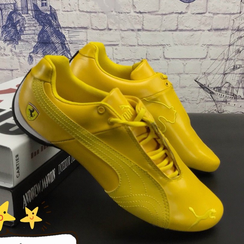 puma ferrari yellow shoes