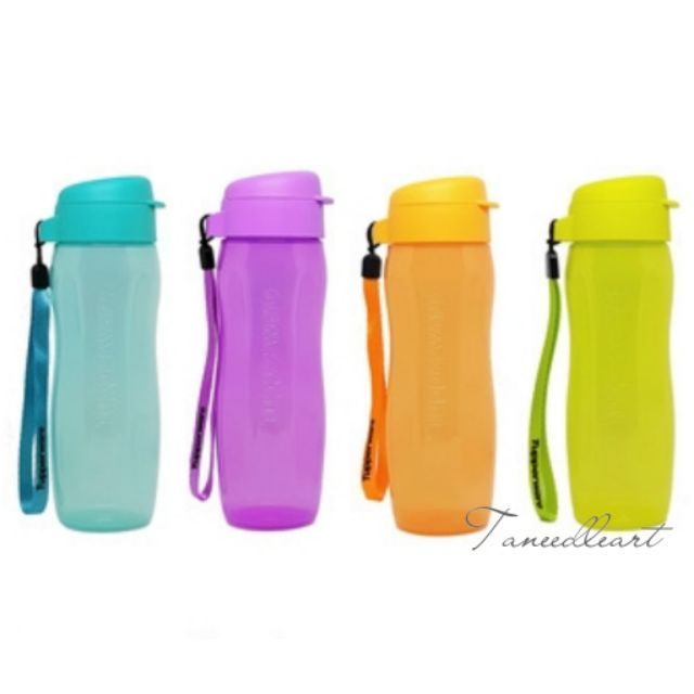 ORIGINAL Tupperware Slim Eco Bottle with Strap 500ml Water Tumbler