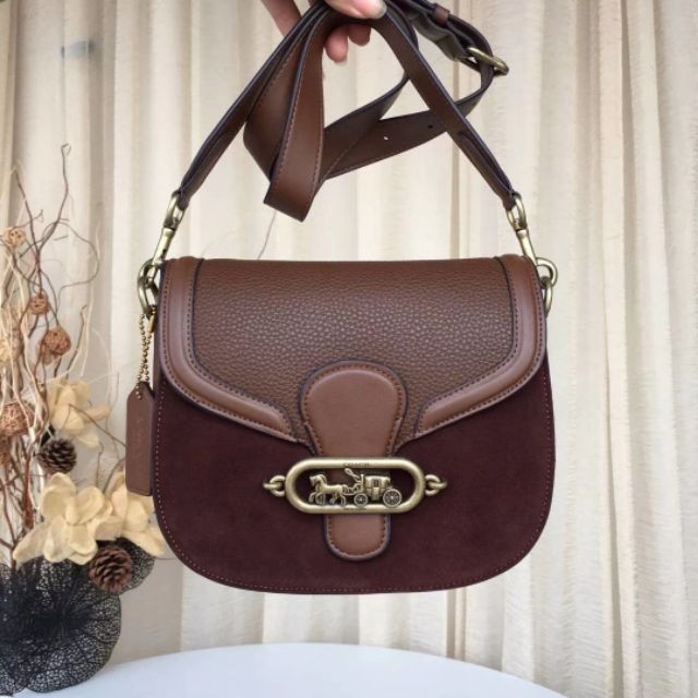 elle saddle bag coach