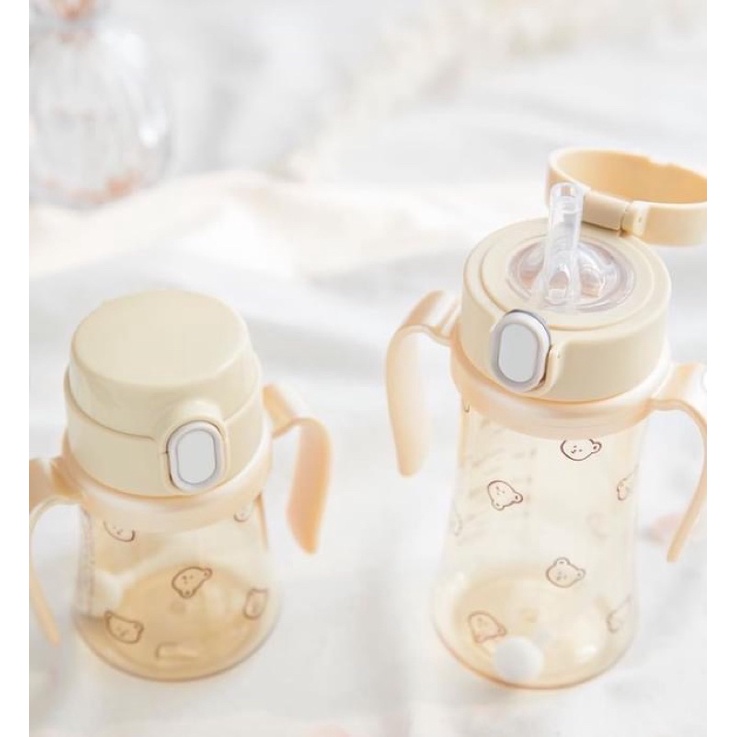 Grosmimi PPSU Weighted Straw Cup - Dotgom (Bear Series) | Shopee Malaysia