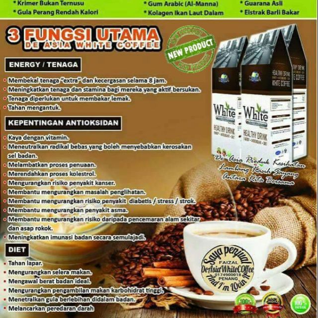 De Asia White Coffee Shopee Malaysia