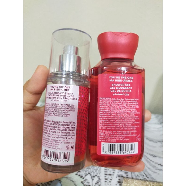 ORIGINAL BATH & BODY WORK you are the one shower gel and mist mini set