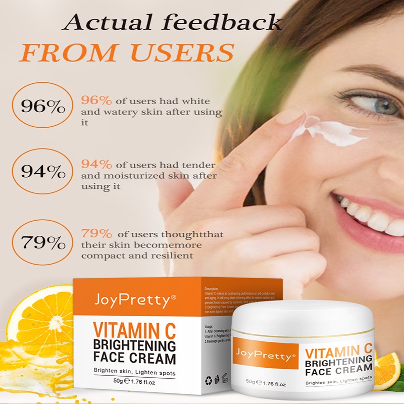 Vitamin C Whitening Face Cream Dark Spots Facial Cream Repair Fade