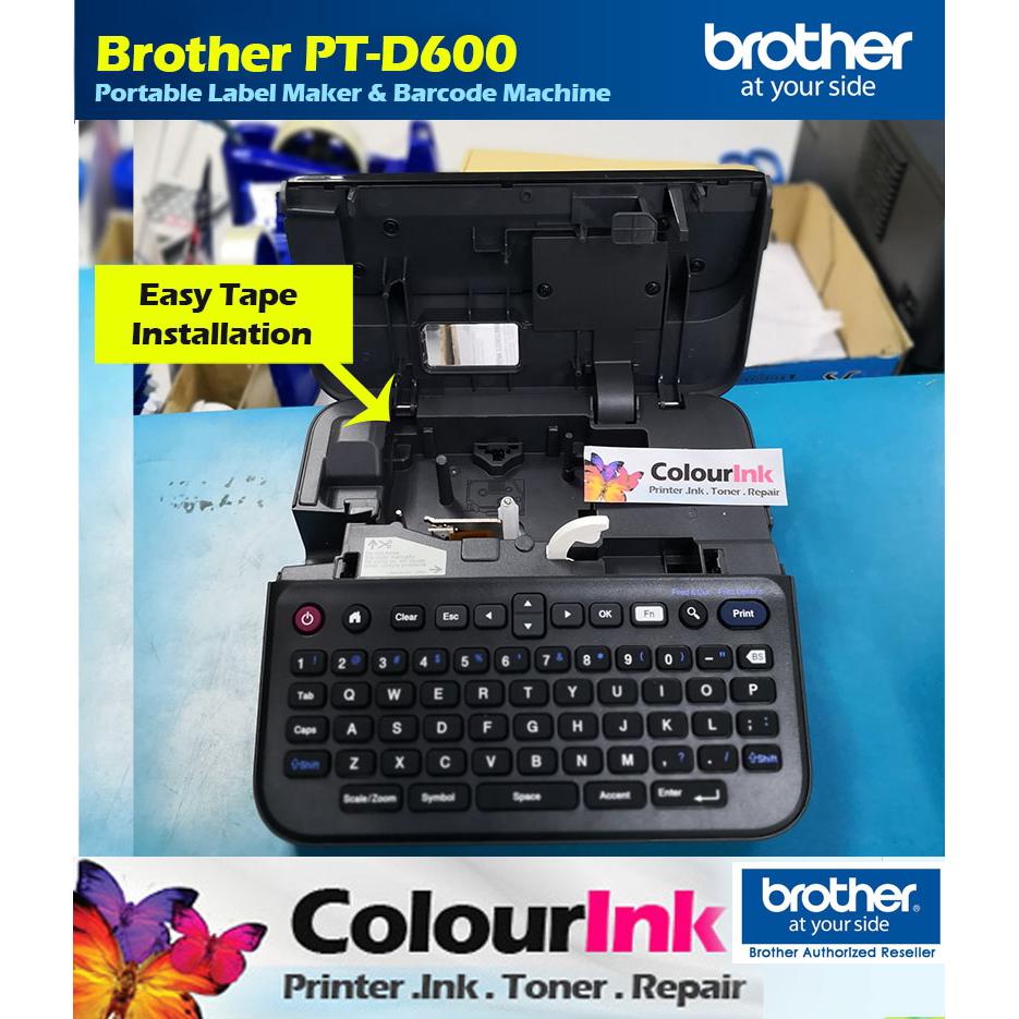 Brother PTouch PTD600 Portable Handheld Label Sticker Maker Printer