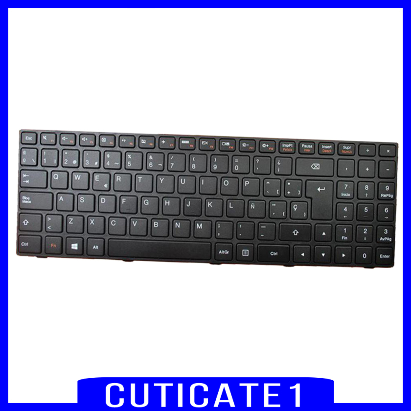 Cuticate1 Sp Spanish Layout Keyboard Replacement For Lenovo Ideapad 100 15iby Black Shopee Malaysia