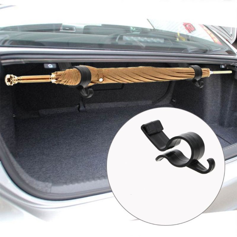 Car Umbrella Hook Holder Clip Rear Trunk Boot Hanger Storage Umbrella Holder Pemegang Payung