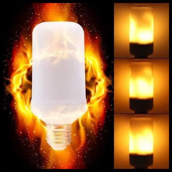 7W Led Flame Effect Light Bulb Fire Effect Lamp Fire Lighting Flame