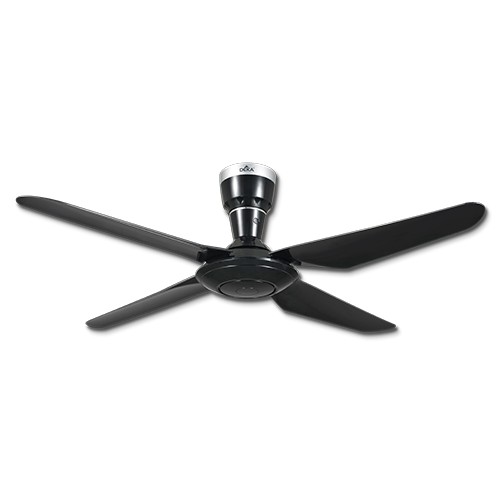 Deka Ceiling Fan Without Remote Control (Black) 3 Year Motor Warranty
