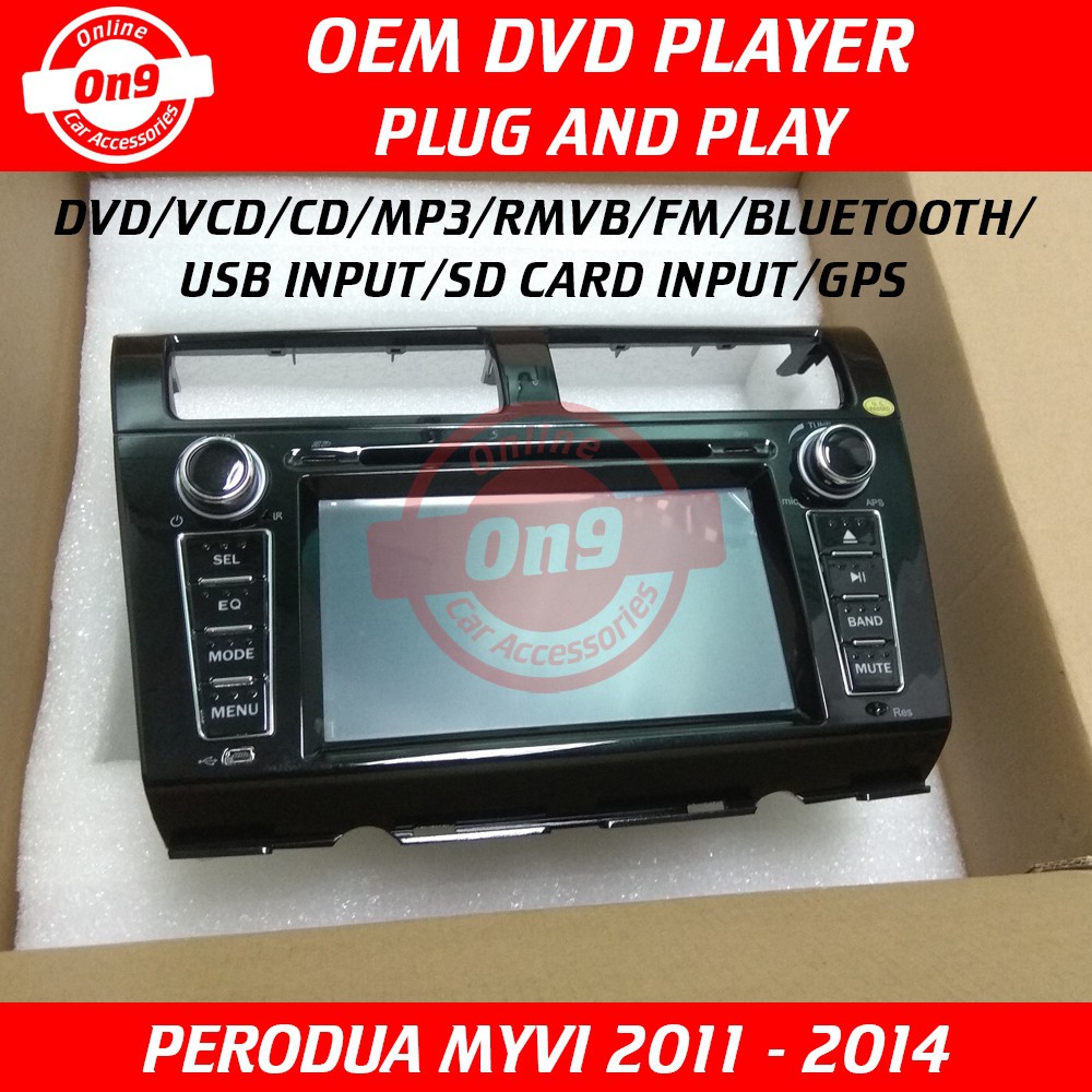 Original Oem Perodua Myvi Lagi Best 1 5 Se Dvd Player Auto Accessories On Carousell