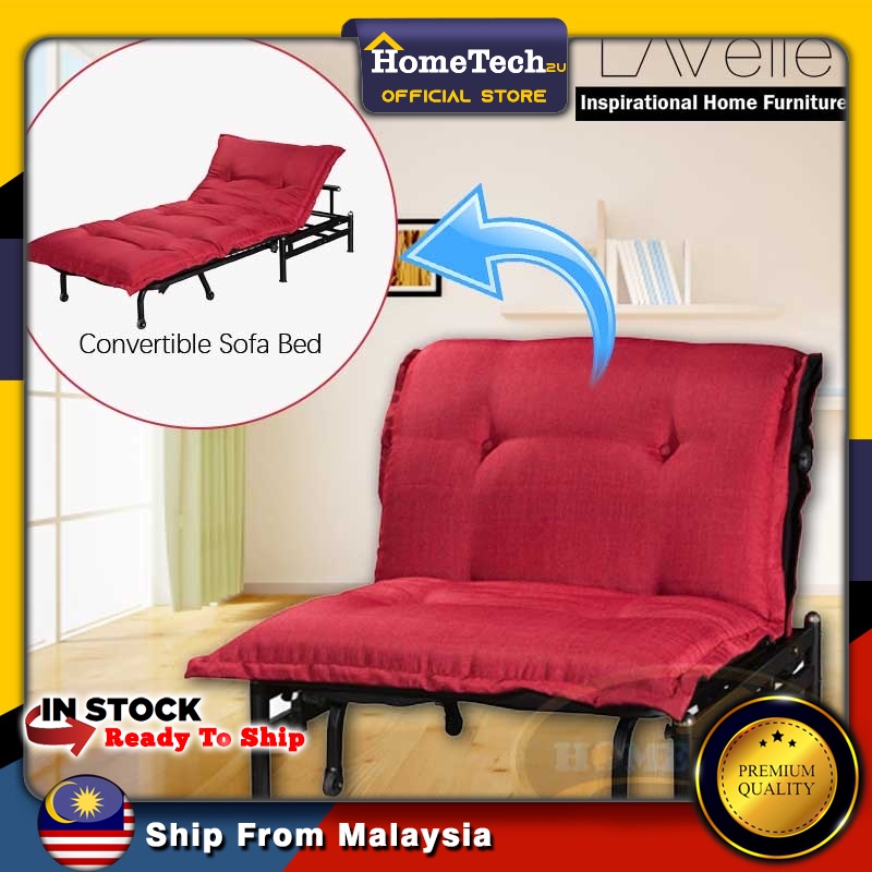 【Ready Stock Msia】 LAVELLE SINGLE SIZE SOFA BED RECLINING FUNCTION FOR EXTRA BED (Freeshipping)