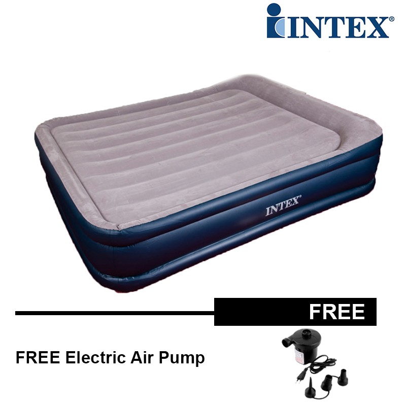 Intex 67736 Premium Queen Size Inflatable Airbed Mattress ...