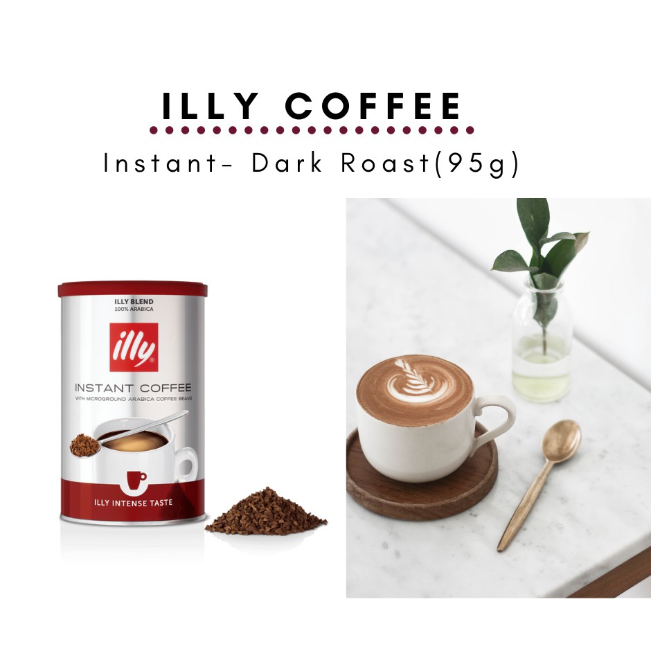 [ready stock] illy Coffee Instant Coffee Intense Taste Dark roast