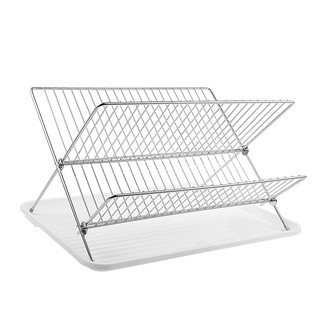 IKEA KVOT Galvanised Steel Foldable Dish Drainer 48x29x23cm
