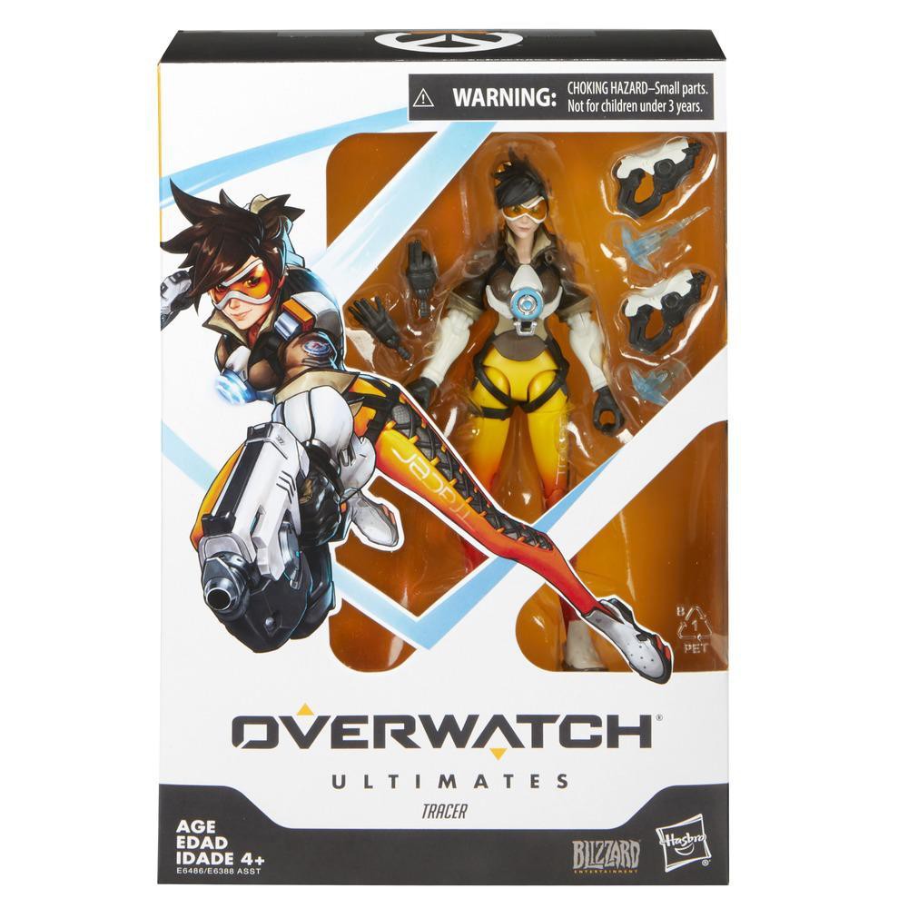 Overwatch Ultimates Series Tracer Collectible Action Figure - roblox neverland lagoon salameen the spider queen action figure