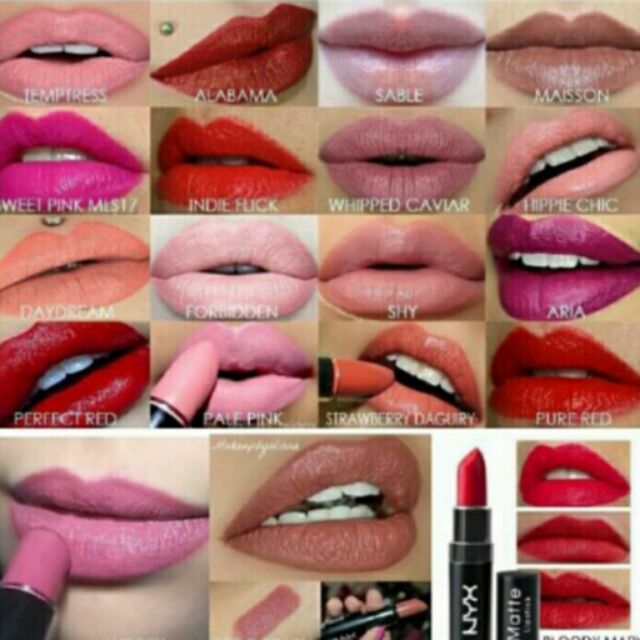 nyx matte lipstick