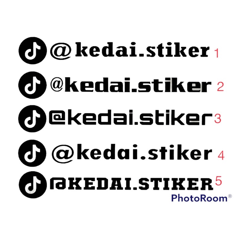 tik tok stiker decal custom | Shopee Malaysia