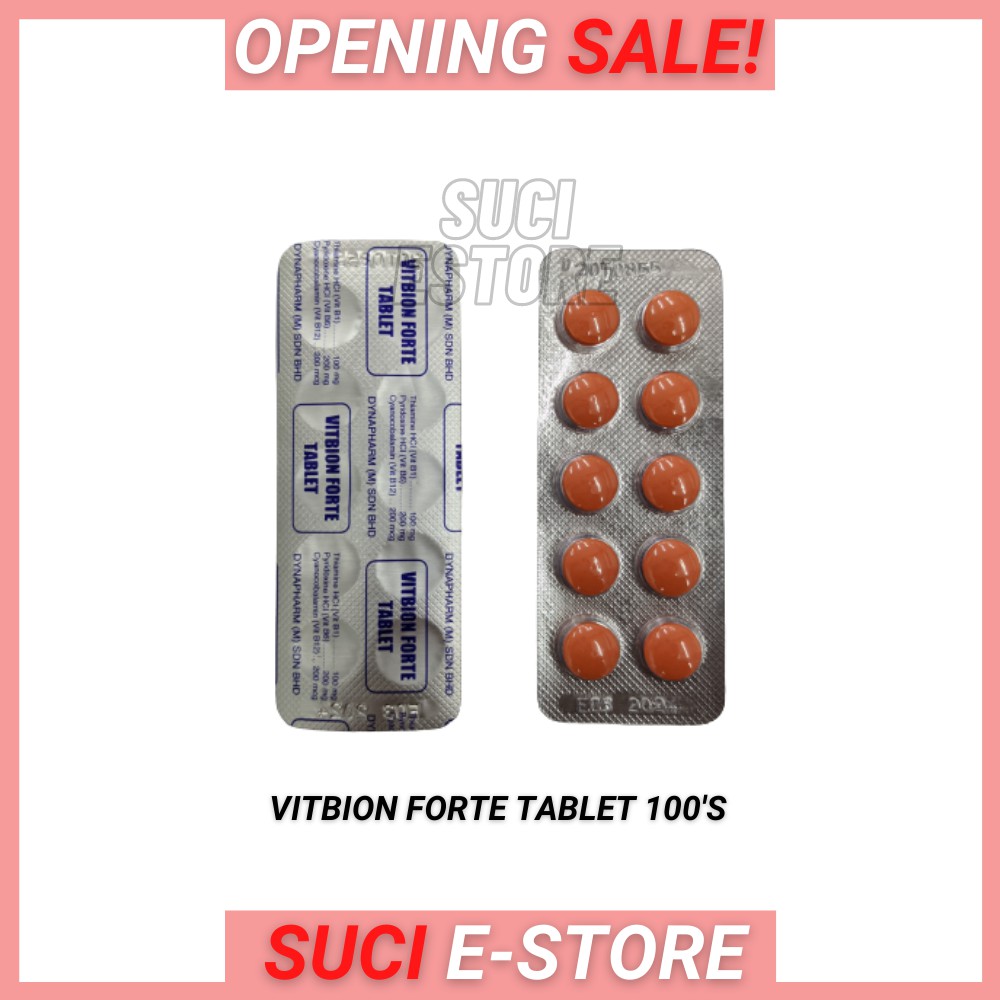 Vitbion Forte 10 S Tablet Sakit Urat Kebas Nerve Pain Numb Exp 03 2024 Shopee Malaysia