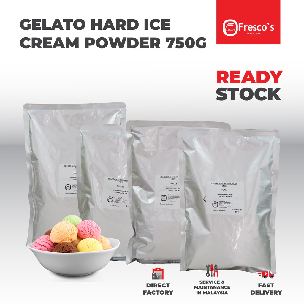 Gelato Hard Ice Cream Powder 750g Shopee Malaysia
