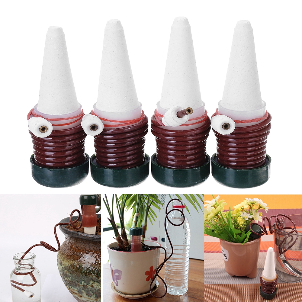 4Pcs/Set Plant Water Dripper Dispenser Garden Automatic Water Flow