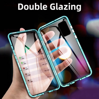 OPPO A16 Reno 4 Pro 4G A31 A53 2020 A9 2020 Case Magnetic Metal Double