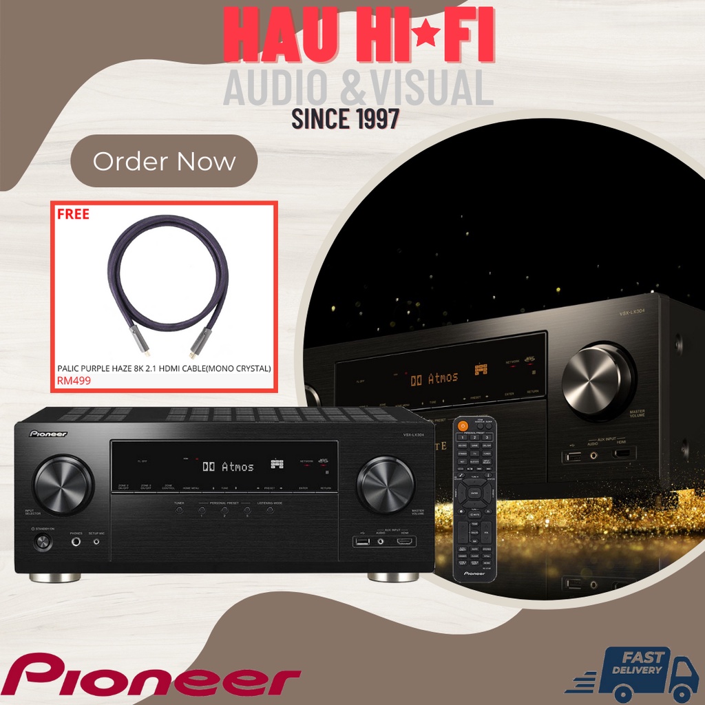 Pioneer VSX-LX304 9.2CH Atmos 4K Network AV Receiver | Shopee Malaysia