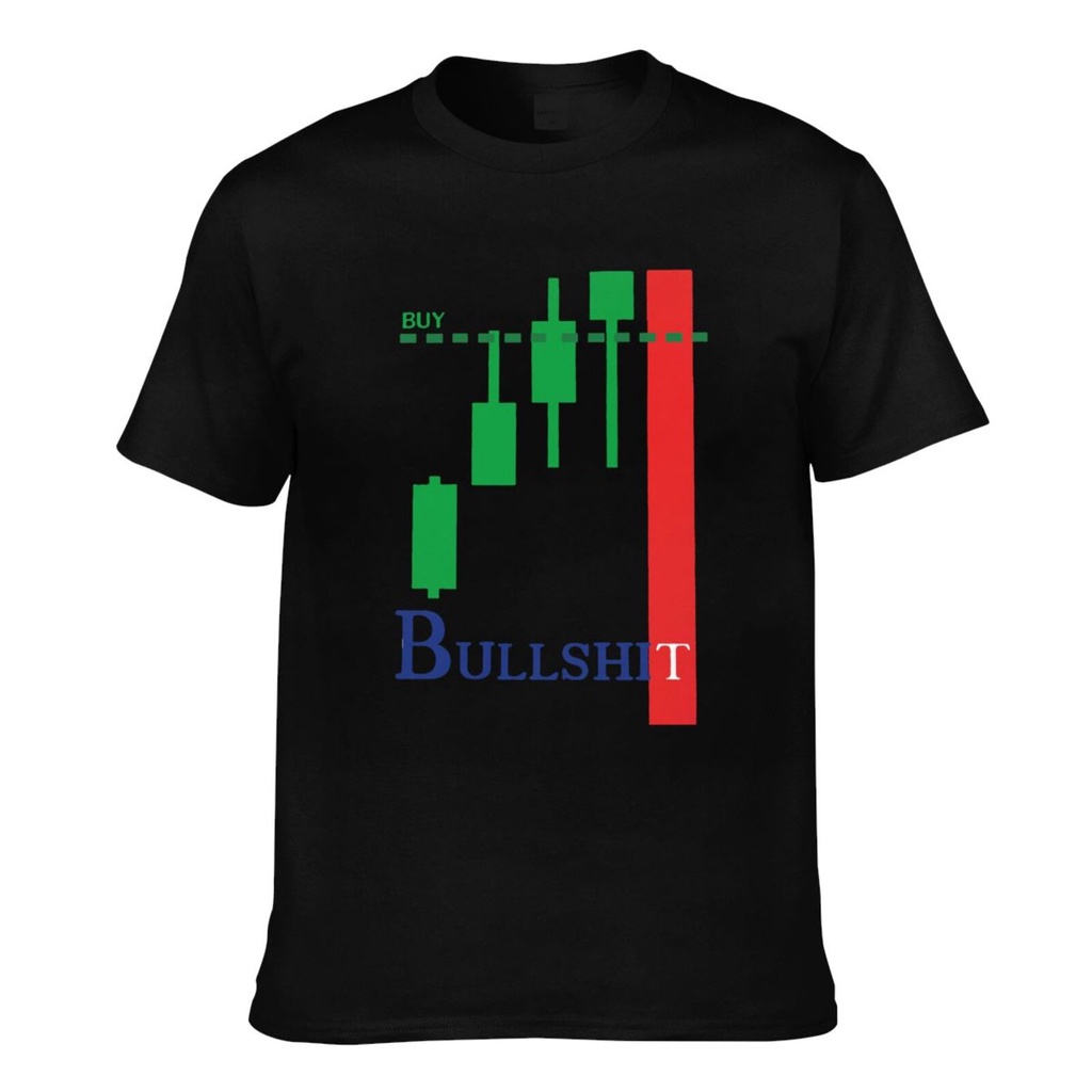 Premium Quality Geek Day Trade Investment Forex Stock Market Bullshit Father/Dad Cotton Summer T-Shirt