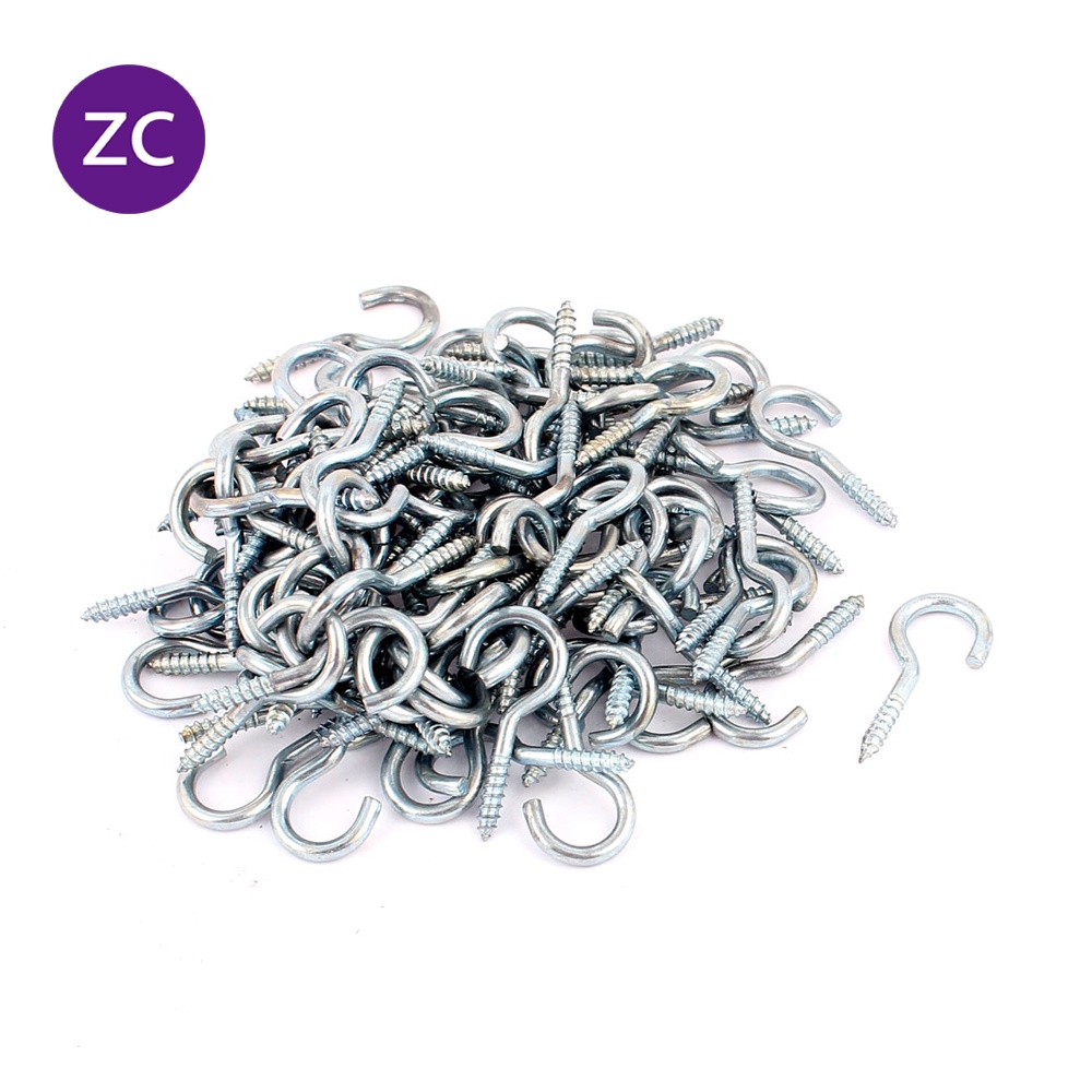 1.5cm Stainless Steel C type Screw Eye Pins for Pendant Iron Screw Eye