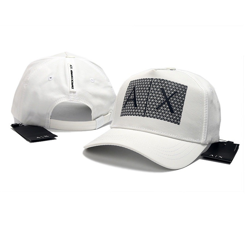 white armani hat