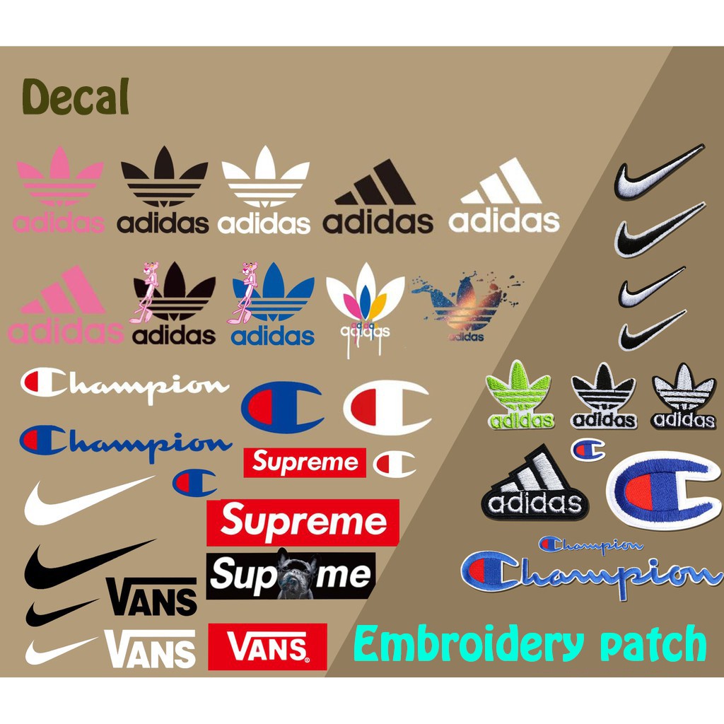 adidas logo sticker for clothes