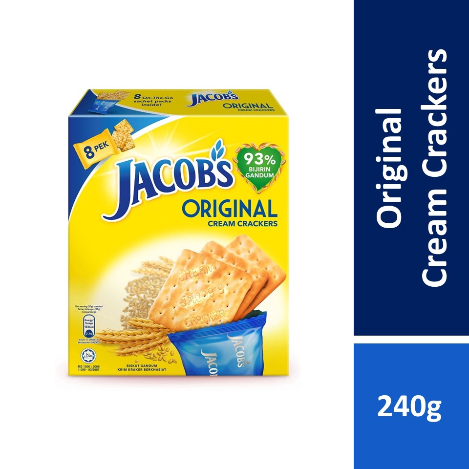 Jacob S Multipack Cream Cracker 240g Shopee Malaysia