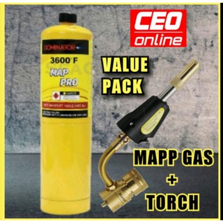 CEO 🇲🇾 Mapp Gas Torch mapp gas single torch Brazing Soldering Welding Lord Aircond Refrigerator R22 R134a R410a