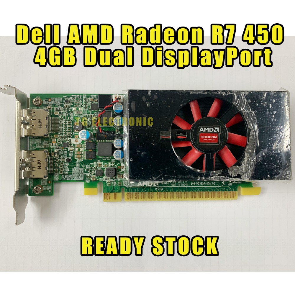 Dell AMD Radeon R7 450 4gb Dual DisplayPort Graphics Card 0TDMFC Low ...