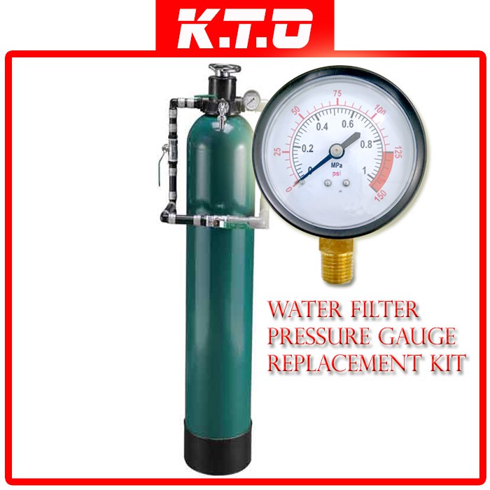 WATER FILTER PRESSURE GAUGE REPLACEMENT KIT 0150 PSI Shopee Malaysia