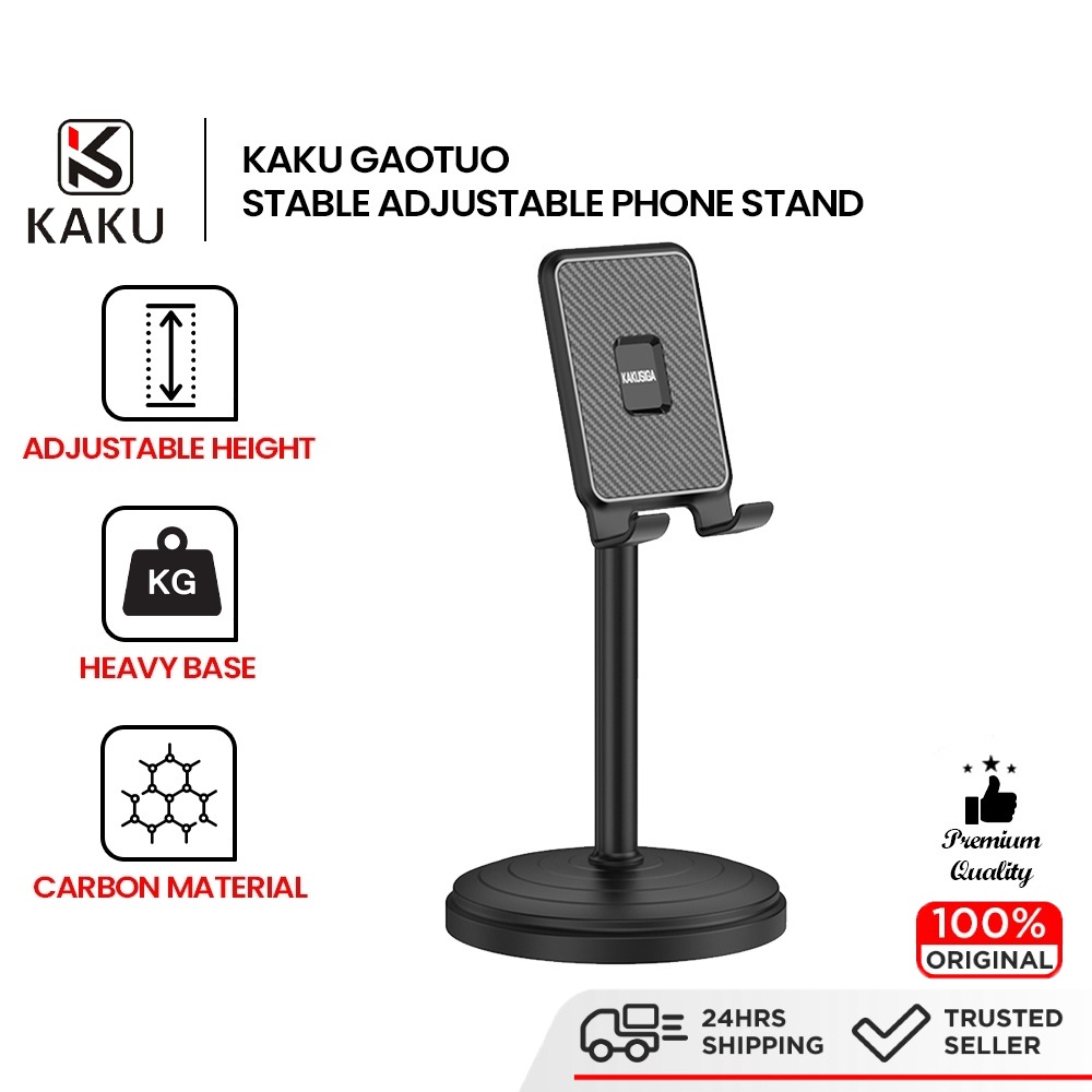 KAKU GAOTUO Phone Stand Adjustable Phone Holder Carbon Fiber Phone Stand Holder Smartphone Tablet iPhone Samsung Xiaomi