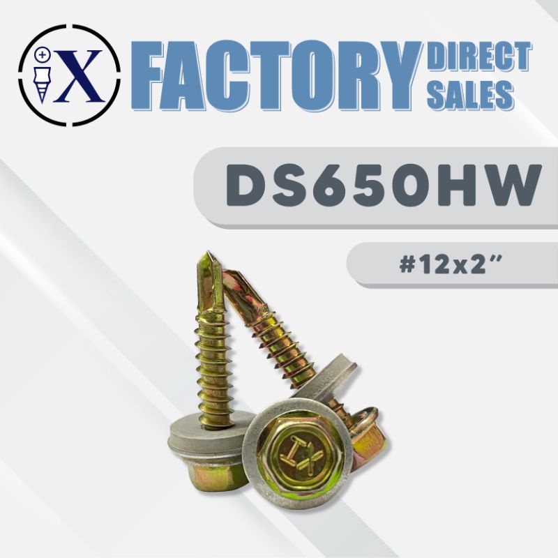 DS650HW #12 X 2 SELF DRILLING SCREW (DS 650 HW #12X2) SKRU BESI ATAP ...