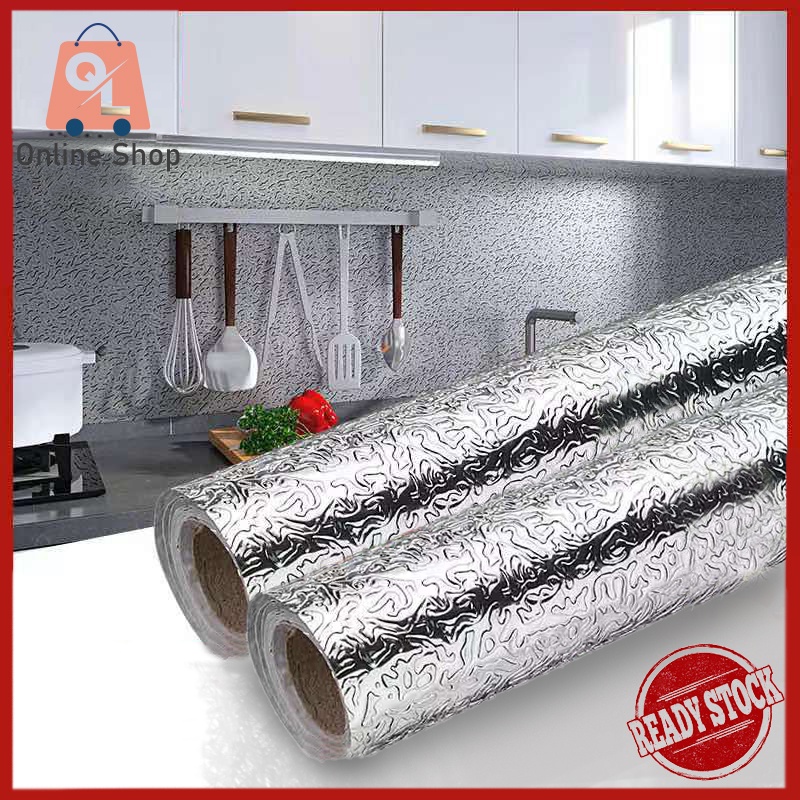 300CM Kitchen Oil Proof Waterproof Sticker Aluminum Foil Kitchen Stove