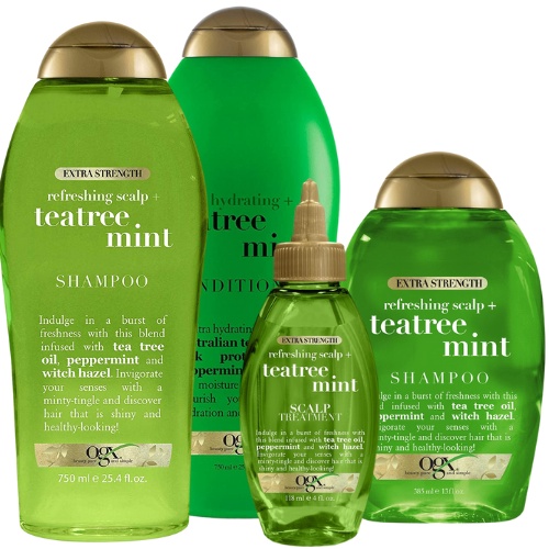 [ iiMONO ] OGX Hydrating Rosemary | Mint Tea Tree Mint Shampoo | Conditioner | Extra Strength, Nourishing & Invigorating