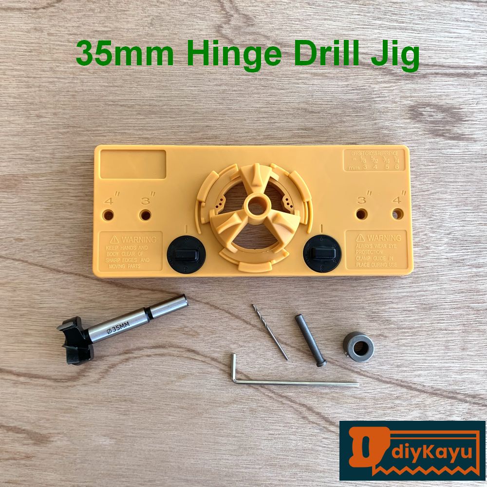 35mm Concealed Hinge Drill Jig Forstner Bit Boring Door Hole Locator