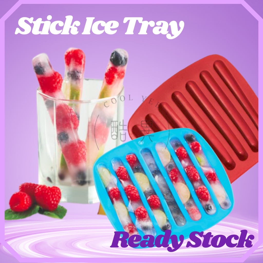 Ikea Silicone Stick Ice Tray Long Ice Stick DIY Ice Straw Fruit Ice Stick Ice Stick for Bottle