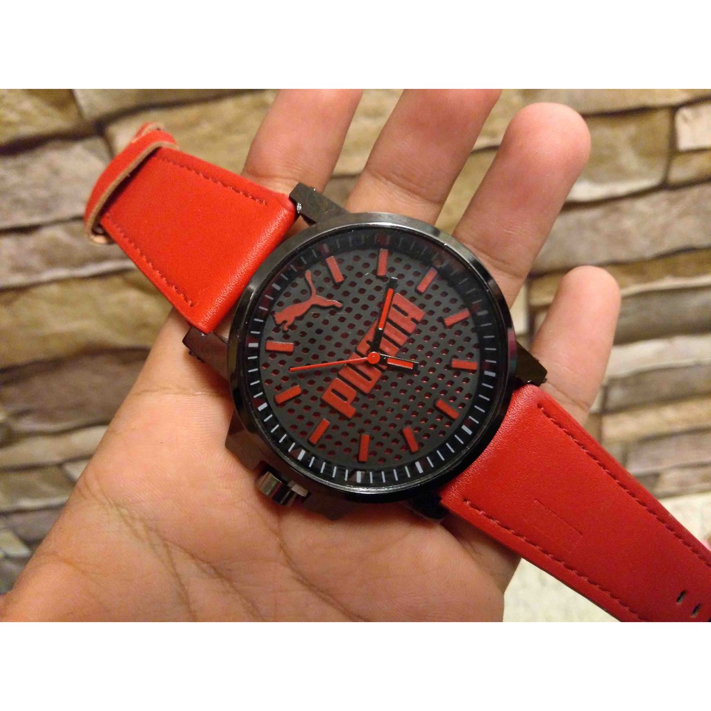 puma watch red