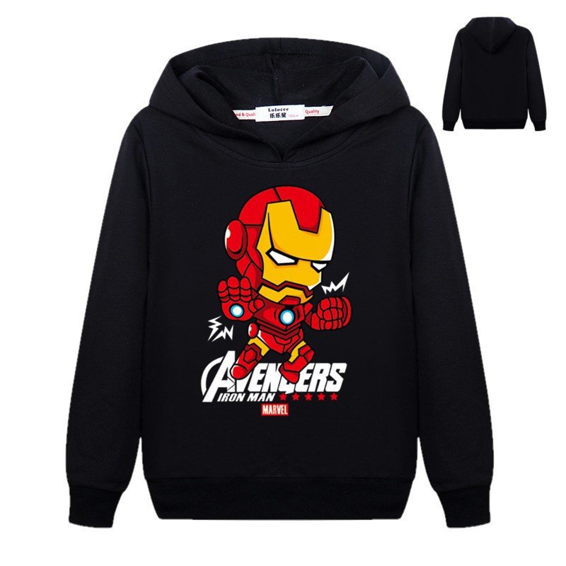 iron man hoodie kids